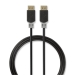 DisplayPort-Kabel | DisplayPort Male | DisplayPort Male | 8K@60Hz | Verguld | 2.00 m | Rond | PVC | Antraciet / Grijs | Doos