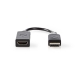 CCBW37150AT02 DisplayPort-Kabel | DisplayPort Male | HDMI™ Connector | 4K@30Hz | Verguld | 0.20 m | Rond | PVC | Antraciet | Doos