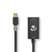 Mini DisplayPort-Kabel | DisplayPort 1.2 | Mini-DisplayPort Male | HDMI™ Output | 21.6 Gbps | Verguld | 0.20 m | Rond | PVC | Antraciet | Window Box