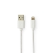 CCBW39300WT10 Data- en Oplaadkabel | Apple Lightning 8-pins male - USB A male | 1,0 m | Wit
