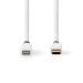 CCBW39650WT10 Lightning Kabel | USB 2.0 | Apple Lightning 8-Pins | USB-C™ Male | 480 Mbps | Verguld | 1.00 m | Rond | PVC | Wit | Doos