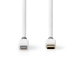 Lightning Kabel | USB 2.0 | Apple Lightning 8-Pins | USB-C™ Male | 480 Mbps | Verguld | 1.00 m | Rond | PVC | Wit | Doos