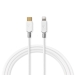 Lightning Kabel | USB 2.0 | Apple Lightning 8-Pins | USB-C™ Male | 480 Mbps | Verguld | 1.00 m | Rond | PVC | Wit | Doos