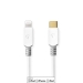 Lightning Kabel | USB 2.0 | Apple Lightning 8-Pins | USB-C™ Male | 480 Mbps | Verguld | 1.00 m | Rond | PVC | Wit | Doos