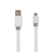 CCBW60500WT10 USB-Kabel | USB 2.0 | USB-A Male | USB Micro-B Male | 480 Mbps | Verguld | 1.00 m | Plat | PVC | Wit | Window Box
