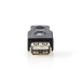 CCBW60901AT USB Micro-B Adapter | USB 2.0 | USB Micro-B Male | USB-A Female | 480 Mbps | Verguld | PVC | Antraciet | Doos