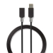 USB-Kabel | USB 3.2 Gen 1 | USB-A Male | USB-A Female | 5 Gbps | Verguld | 2.00 m | Rond | PVC | Antraciet | Doos