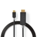 CCBW64655AT20 USB-C™ Adapter | USB 3.2 Gen 1 | USB-C™ Male | HDMI™ Connector | 4K@60Hz | 2.00 m | Rond | Verguld | PVC | Antraciet | Doos