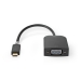 USB-C™ Adapter | USB 3.2 Gen 1 | USB-C™ Male | VGA Female 15p | 1920x1200 | 0.20 m | Rond | Verguld | PVC | Antraciet | Window Box met Euro Lock
