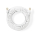 CAT6 Netwerkkabel | RJ45 Male | RJ45 Male | F/UTP | 10.0 m | Rond | LSZH / PVC | Wit | Window Box