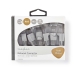 RJ45-Connector | Male | Solid UTP CAT5 | Recht | Verguld | 10 Stuks | PVC | Grijs | Window Box met Euro Lock