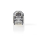 RJ45-Connector | Male | Solid UTP CAT6 | Recht | Verguld | 10 Stuks | PVC | Grijs | Doos