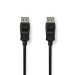 DisplayPort-Kabel | DisplayPort Male | DisplayPort Male | 8K@60Hz | Vernikkeld | 3.00 m | Rond | PVC | Zwart | Doos