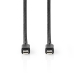 Mini DisplayPort-Kabel | DisplayPort 1.4 | Mini-DisplayPort Male | Mini-DisplayPort Male | 48 Gbps | Vernikkeld | 2.00 m | Rond | PVC | Zwart | Blister