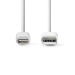 Sync en laad-kabel | Apple Lightning - USB-A Male | 3,0 m | Wit