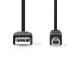 CCGB60100BK50 USB 2.0-Kabel | A Male - B Male | 5,0 m | Zwart
