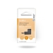 USB-A Adapter | USB 2.0 | USB-A Male | USB-A Female | 480 Mbps | Rond | Vernikkeld | PVC | Zwart | Doos