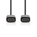 CCGB64700BK10 USB-Kabel | USB 3.2 Gen 1 | USB-C™ Male | USB-C™ Male | 60 W | 4K@60Hz | 5 Gbps | Vernikkeld | 1.00 m | Rond | PVC | Zwart | Doos