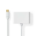 USB Multi-Port Adapter | 2-in-1 | USB 3.2 Gen 1 | USB-C™ Male | 2x USB-A | 1000 Mbps | 0.20 m | Rond | Vernikkeld | PVC | Wit | Blister