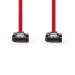 SATA Kabel | 3 Gbps | SATA 7-Pins Female | SATA 7-Pins Female | Vernikkeld | 0.50 m | Plat | PVC | Rood | Doos