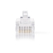 RJ45-Connector | Male | Solid UTP CAT5e | Recht | Verguld | 10 Stuks | PVC | Transparant | Doos