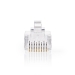 RJ45-Connector | Male | Solid UTP CAT6 | Recht | Verguld | 10 Stuks | PVC | Transparant | Doos