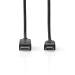 DisplayPort-Kabel | DisplayPort Male | HDMI™ Connector | 4K@30Hz | Vernikkeld | 2.00 m | Rond | PVC | Zwart | Label