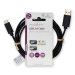 USB-Kabel | USB 2.0 | USB-A Male | USB-C™ Male | 15 W | 480 Mbps | Vernikkeld | 2.00 m | Rond | PVC | Zwart | Label
