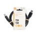 USB-Kabel | USB 3.2 Gen 1 | USB-A Male | USB-A Male | 5 Gbps | Vernikkeld | 1.00 m | Rond | PVC | Zwart | Label