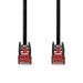 CAT6 Netwerkkabel | RJ45 Male | RJ45 Male | U/UTP | 0.25 m | Rond | PVC | Zwart | Label