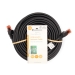 CAT6 Netwerkkabel | RJ45 Male | RJ45 Male | U/UTP | 15.0 m | Rond | PVC | Zwart | Label