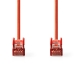 CAT6 Netwerkkabel | RJ45 Male | RJ45 Male | S/FTP | 0.25 m | Rond | LSZH | Rood | Label