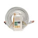 CAT6 Netwerkkabel | RJ45 Male | RJ45 Male | S/FTP | 10.0 m | Rond | LSZH | Wit | Label