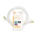 CAT7 Netwerkkabel | S/FTP | RJ45 Male | RJ45 Male | 2.00 m | Snagless | Rond | LSZH | Wit | Label