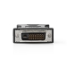 CCGP32902BK DVI-Adapter | DVI-D 24+1-Pins Male | VGA Female 15p | Vernikkeld | Recht | PVC | Zwart | Polybag