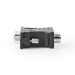 DVI-Adapter | DVI-D 24+1-Pins Male | VGA Female 15p | Vernikkeld | Recht | PVC | Zwart | Polybag
