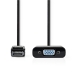 VGA-Kabel | DisplayPort Male | VGA Female 15p | Vernikkeld | Maximale resolutie: 1080p | 0.20 m | Rond | PVC | Zwart | Polybag