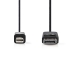 CCGP37400BK20 Mini DisplayPort-Kabel | DisplayPort 1.2 | Mini-DisplayPort Male | DisplayPort Male | 21.6 Gbps | Vernikkeld | 2.00 m | Rond | PVC | Zwart | Polybag