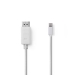 Mini-DisplayPort - DisplayPort-kabel | Mini-DisplayPort male - DisplayPort male | 2,0 m | Wit