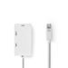 Mini DisplayPort-Kabel | DisplayPort 1.2 | Mini-DisplayPort Male | DVI-D 24+1-Pins Female / HDMI™ Input / VGA Female 15p | 21.6 Gbps | Vernikkeld | 0.20 m | Rond | PVC | Wit | Polybag