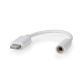 Lightning-Adapter | Apple Lightning 8-Pins | 3,5 mm Female | Vernikkeld | 0.10 m | Rond | TPE