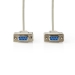 CCGP52057IV30 Nullmodemkabel | D-SUB 9-Pins Female | D-SUB 9-Pins Female | Vernikkeld | 3.00 m | Rond | PVC | Ivoor | Polybag