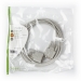 Nullmodemkabel | D-SUB 9-Pins Female | D-SUB 9-Pins Female | Vernikkeld | 3.00 m | Rond | PVC | Ivoor | Polybag