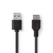 CCGP60010BK02 USB-Verlengkabel | USB 2.0 | USB-A Male | USB-A Female | 480 Mbps | 0.20 m | Zwart