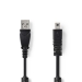 USB-Kabel | USB 2.0 | USB-A Male | US-E6 8-pins Male | 480 Mbps| 2.00 m | Rond | Zwart 