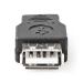 CCGP60901BK USB Micro-B Adapter | USB 2.0 | USB Micro-B Male | USB-A Female | 480 Mbps | OTG | Vernikkeld | PVC | Zwart | Envelop