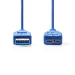 CCGP61500BU05 USB-Kabel | USB 3.2 Gen 1 | USB-A Male | USB Micro-B Male | 5 Gbps | Vernikkeld | 0.50 m | Rond | PVC | Blauw | Polybag
