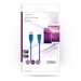USB-Kabel | USB 3.2 Gen 1 | USB-A Male | USB Micro-B Male | 5 Gbps | Vernikkeld | 5.00 m | Rond | PVC | Blauw | Envelop