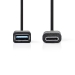 CCGP61710BK02 USB-Adapter | USB 3.2 Gen 1 | USB-C™ Male | USB-A Female | 5 Gbps | 0.15 m | Rond | Vernikkeld | PVC | Zwart | Envelop
