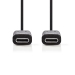 CCGP64700BK10 USB-Kabel | USB 3.2 Gen 1 | USB-C™ Male | USB-C™ Male | 4K@60Hz | 5 Gbps | Vernikkeld | 1.00 m | Rond | PVC | Zwart | Envelop